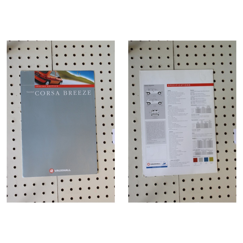 1998   Flyer(Trifold) Vauxhall Corsa Breeze Special Edition