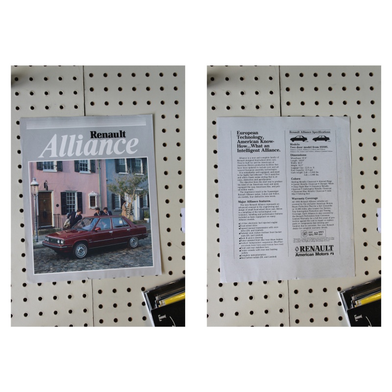 1984 Renault Alliance Magazine Clipping