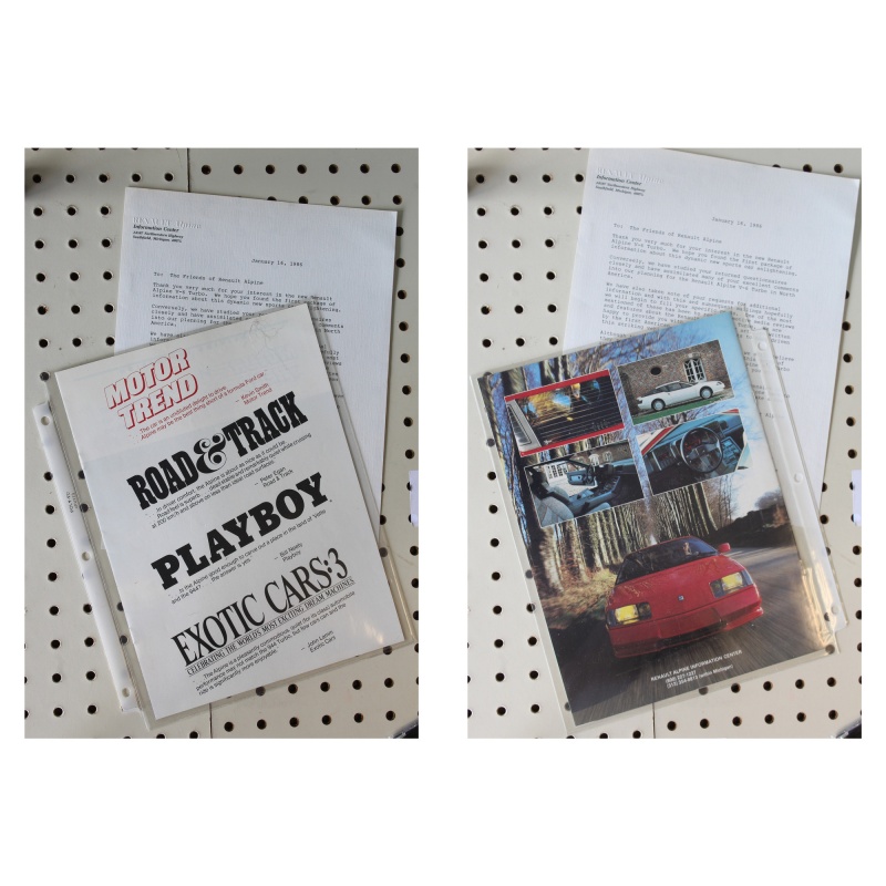 1986   Booklet Motor Trends Road & Track Playboy Exotic Cars with Letter