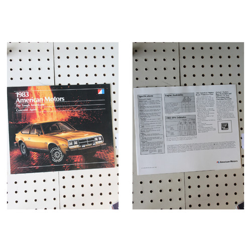 1983 AMC  Flyer(Trifold) Concord - Spirit