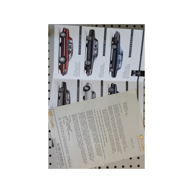 1990 Cadillac  Brochure Product Line-Up  with Letter