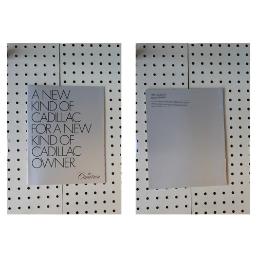 1981 Cadillac Cimarron Brochure A New Kind of Cadillac for a New Kind of Owner