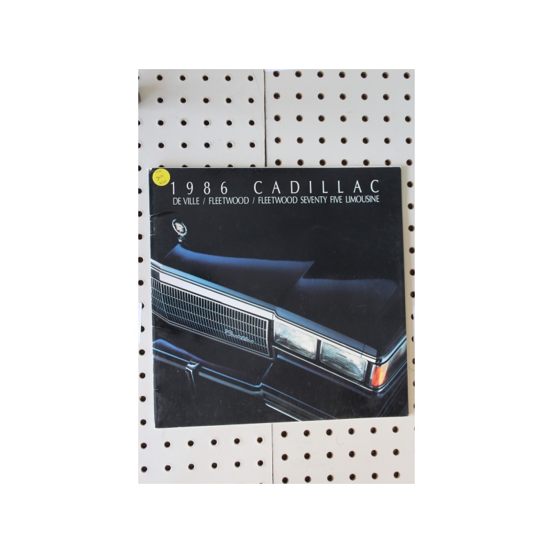 1986 Cadillac  Brochure Product Line-Up  32 Pages