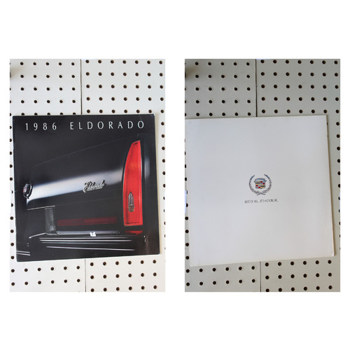1986 Cadillac Eldorado Brochure  12 Pages