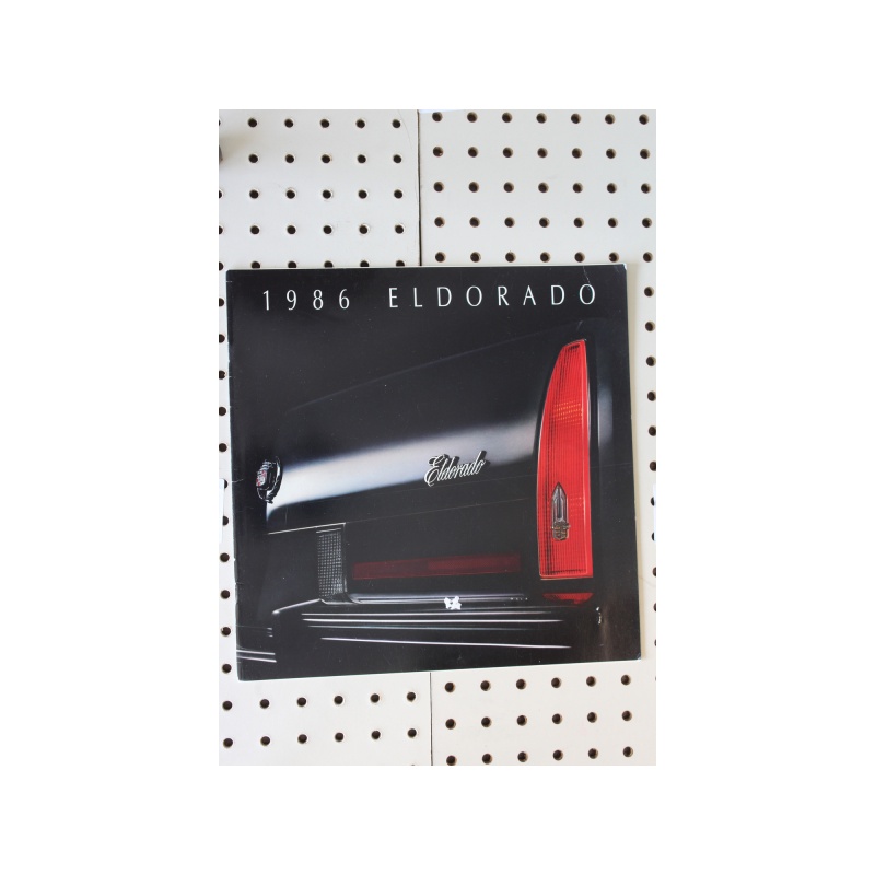 1986 Cadillac Eldorado Brochure  12 Pages