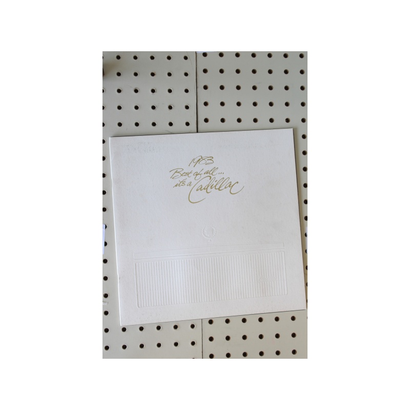 1983 Cadillac  Brochure Best of All Its a Cadillac 37 Pages