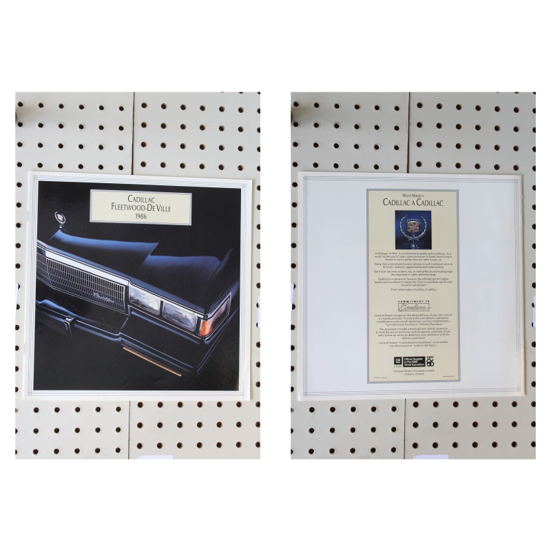 1986 Cadillac Fleetwood Brochure DeVille 11 Pages
