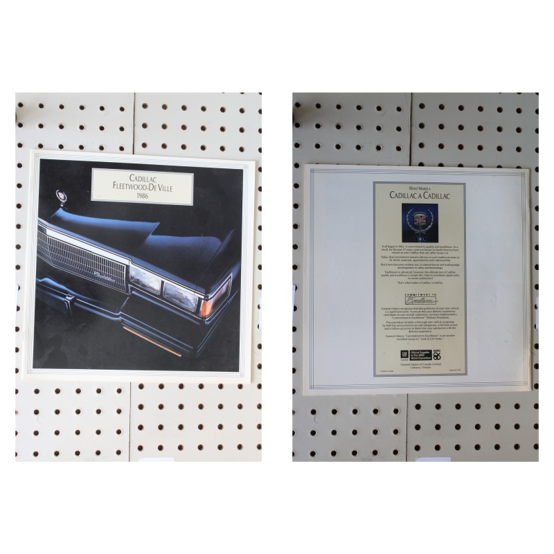 1986 Cadillac Fleetwood Brochure DeVille 11 Pages