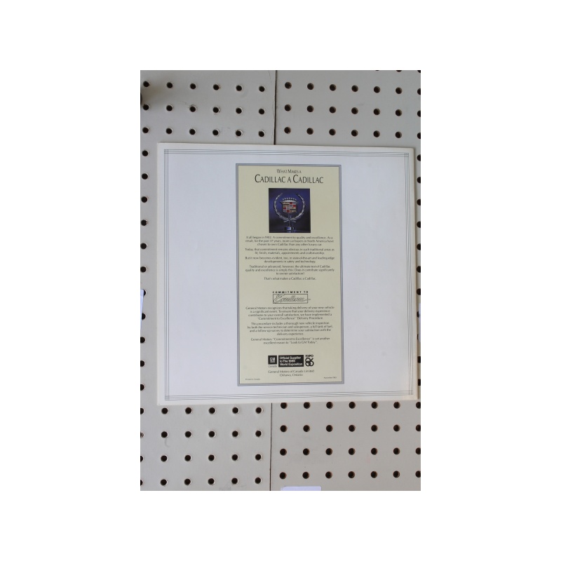 1986 Cadillac Seville Brochure  11 Pages