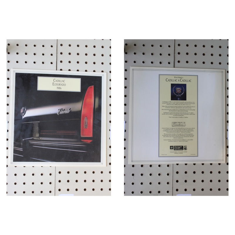 1986 Cadillac Eldorado Brochure  11 Pages