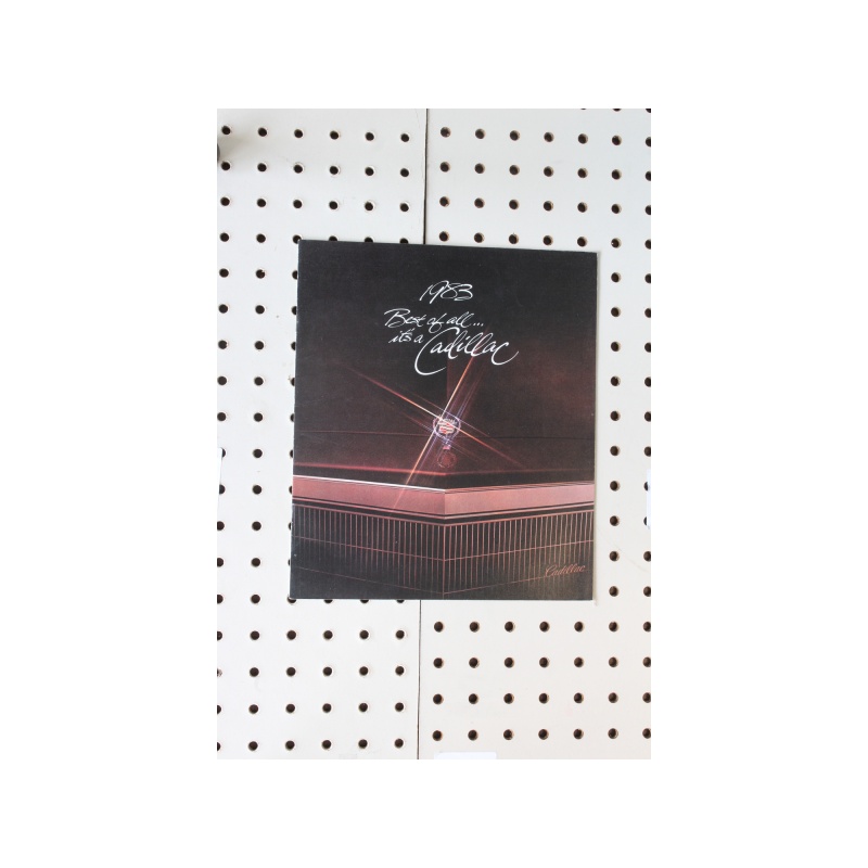 1983 Cadillac  Brochure Best of all its a cadillac Product Line-Up