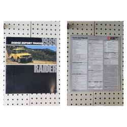 1989   Brochure Import Trucks Raider