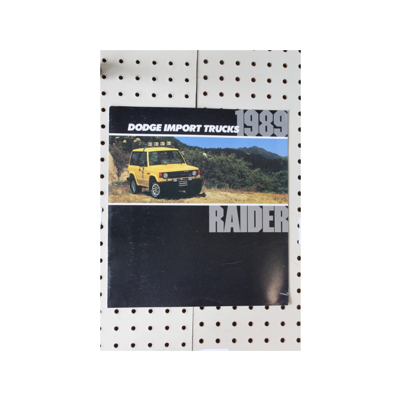 1989   Brochure Import Trucks Raider