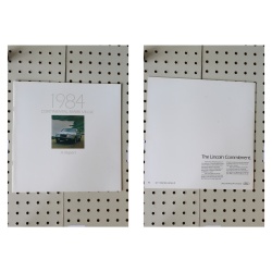 1984 Lincoln Mark VII LSC Brochure Report 11 Pages