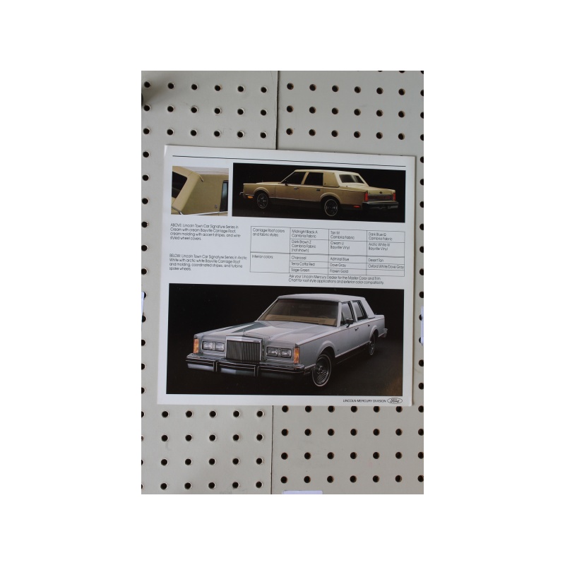 1984 Lincoln Town Car Flyer(Bifold)