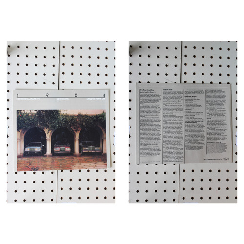 1984 Lincoln  Flyer(Trifold) Product Line-Up