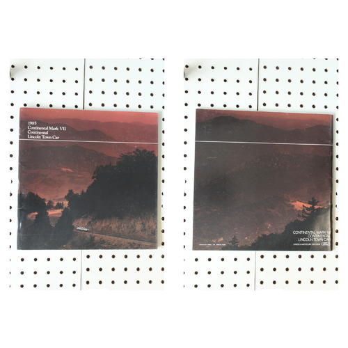 1985 Lincoln  Brochure Product Line-Up  56 Pages