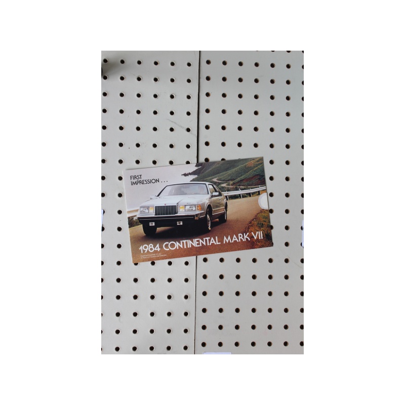 1984 Lincoln Continental Flyer(Single Page) Mark VII