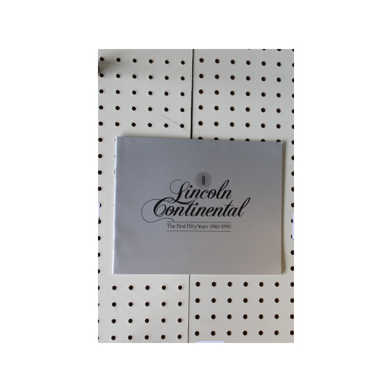 1990 Lincoln Continental Brochure First 50 Years 1940 - 1990 27 Pages