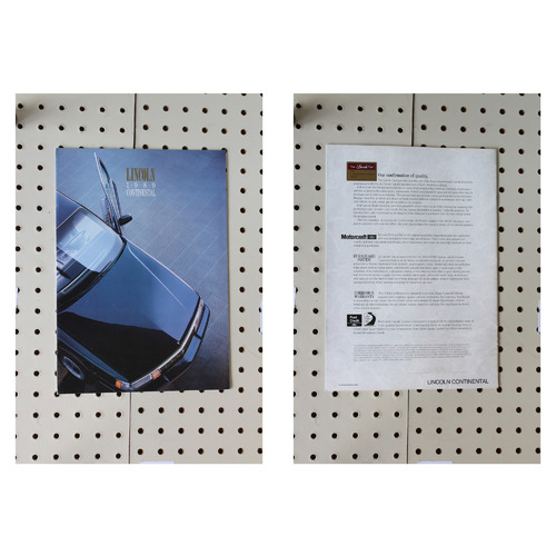 1989 Lincoln Continental Brochure  21 Pages