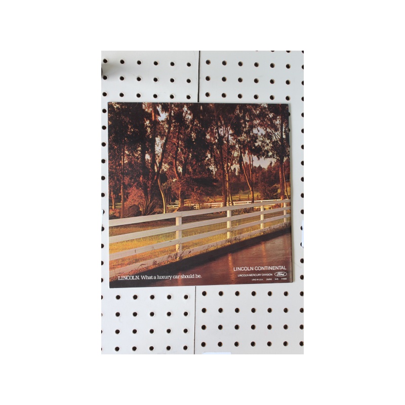 1986 Lincoln Continental Brochure  21 Pages