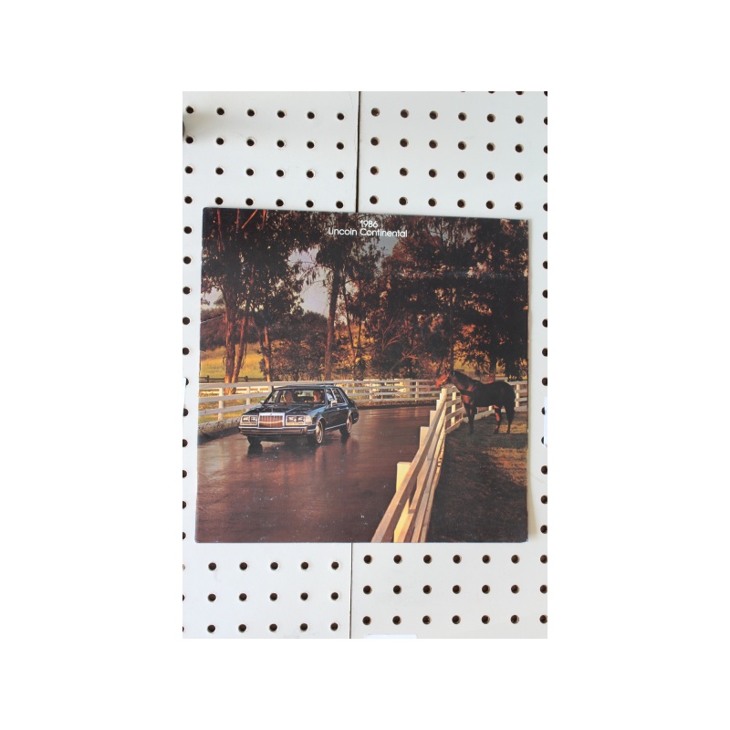 1986 Lincoln Continental Brochure  21 Pages