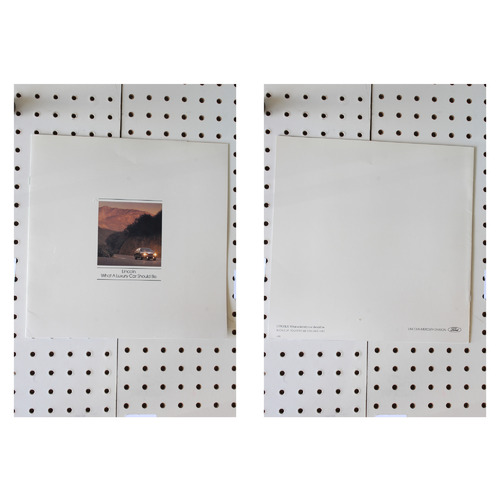 1986 Lincoln  Brochure What Luxury Should Be 6 Pages