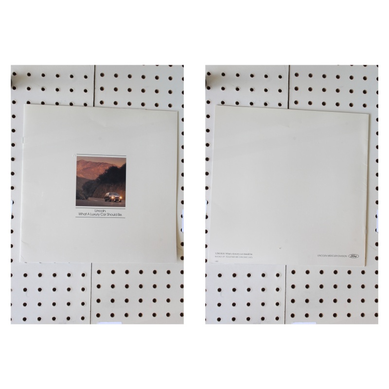 1986 Lincoln  Brochure What Luxury Should Be 6 Pages