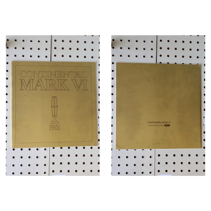 1981 Lincoln Mark VI Brochure  26 Pages