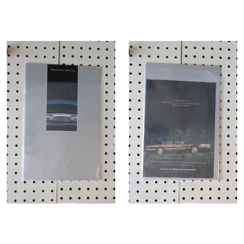 1991 Lincoln Town Car Brochure with Magazine Clipping 27 Pages