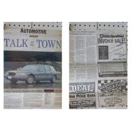 1991 Lincoln Town Car Newspaper Clipping Automotive Talk of the Town  