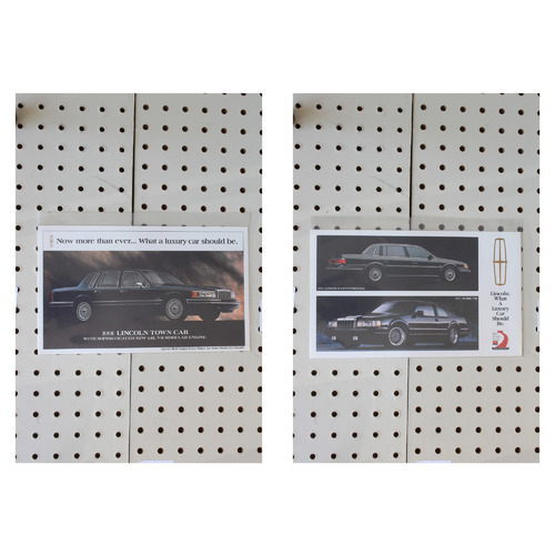 1991 Lincoln Town Car Flyer(Single Page) Product Line-Up