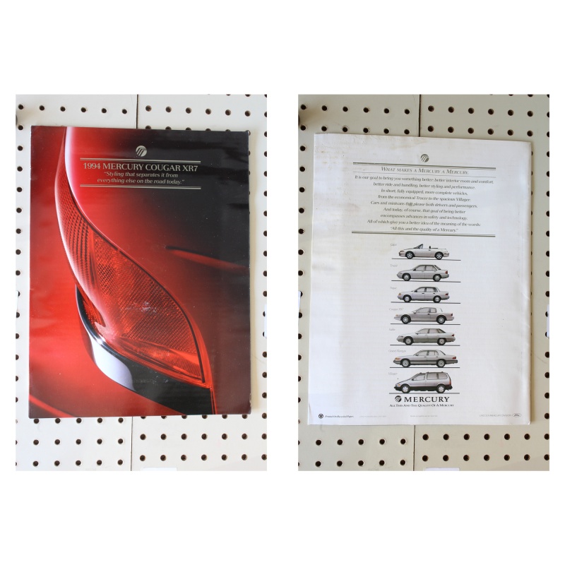 1994 Mercury Cougar Brochure  XR-7 with Water Staining