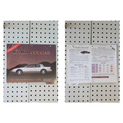 1997 Mercury Cougar Flyer(Single Page) Special Edition