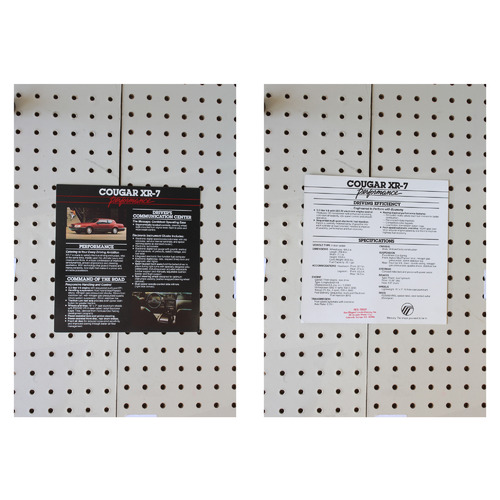 Mercury Cougar Flyer(Single Page) XR-7