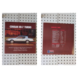 1984 Mercury Cougar Flyer(Bifold) XR-7 Turbo