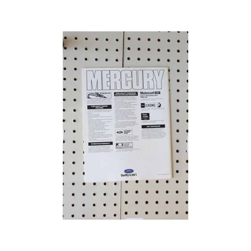 1991 Mercury Cougar   23 Pages