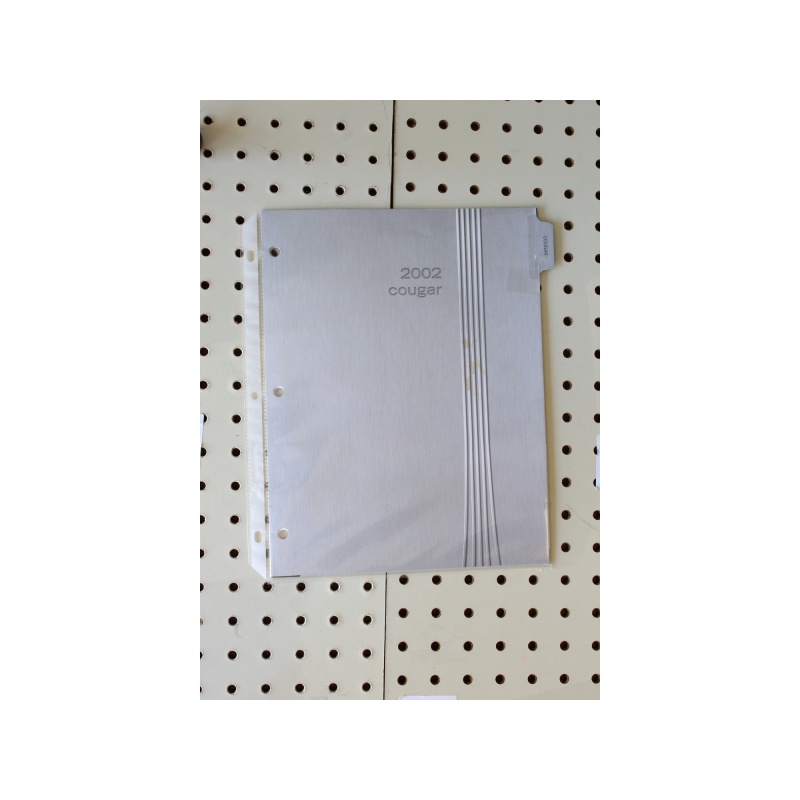 2002 Mercury Cougar Booklet Binder pages 19 Pages