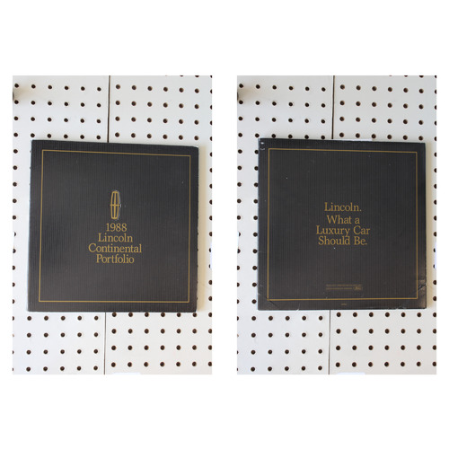 1988 Lincoln Continental Brochure Promotion Packet with letter & Special Invitat