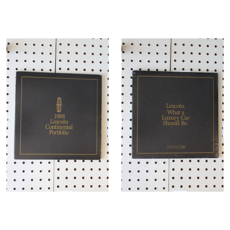 1988 Lincoln Continental Brochure Promotion Packet with letter & Special Invitat