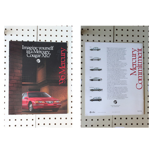 1996 Mercury Cougar Brochure XR-7 7 Pages