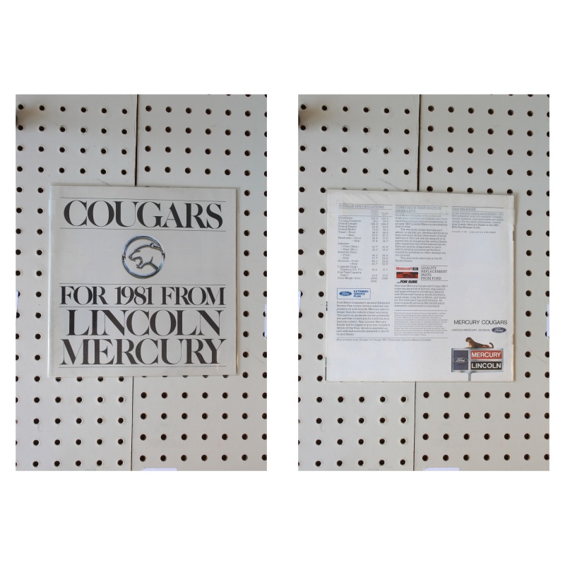 1981 Mercury Cougar Brochure  15 Pages