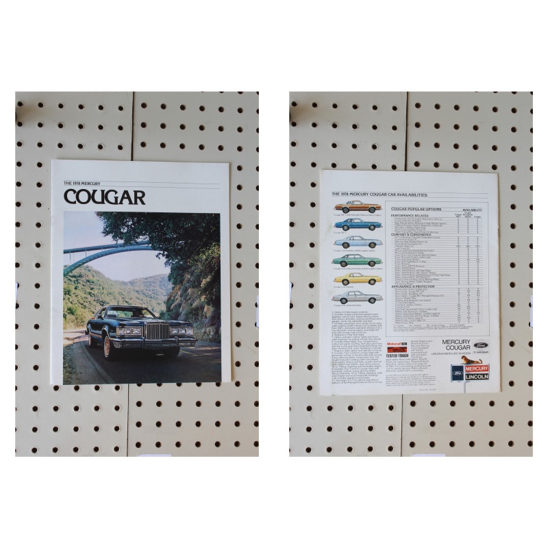 1978 Mercury Cougar Brochure  11 Pages