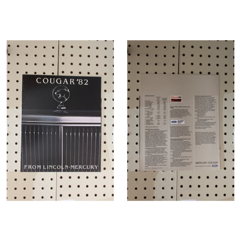 1982 Mercury Cougar Brochure  13 Pages
