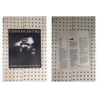 1982 Mercury Cougar Brochure XR-7 13 Pages