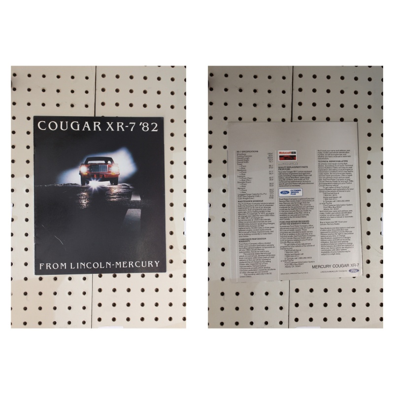1982 Mercury Cougar Brochure XR-7 13 Pages