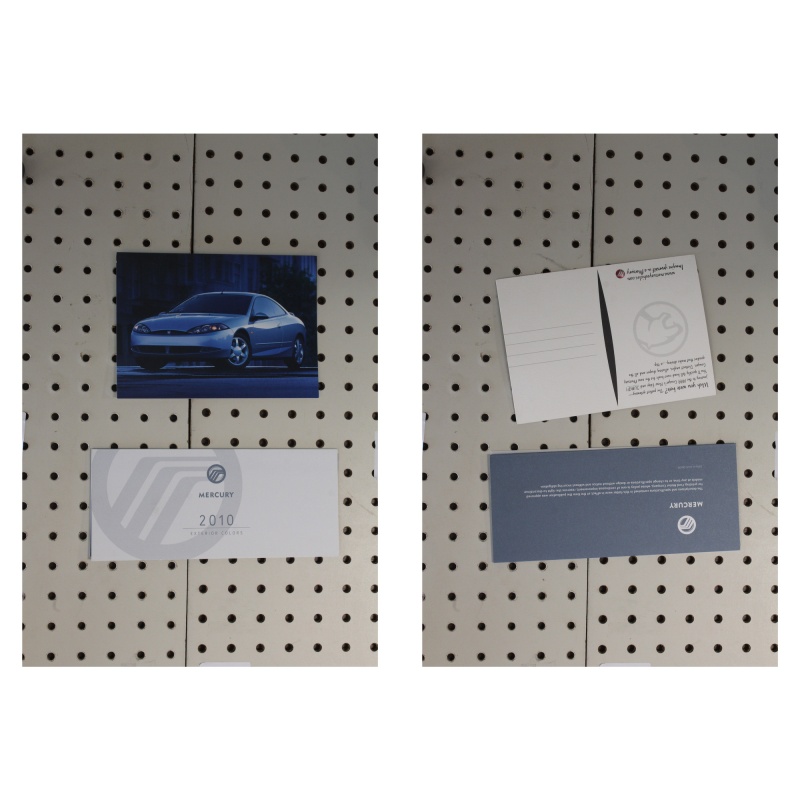 1999   Postcard Cougars plus 2010 Mercury Ext. Color Chart