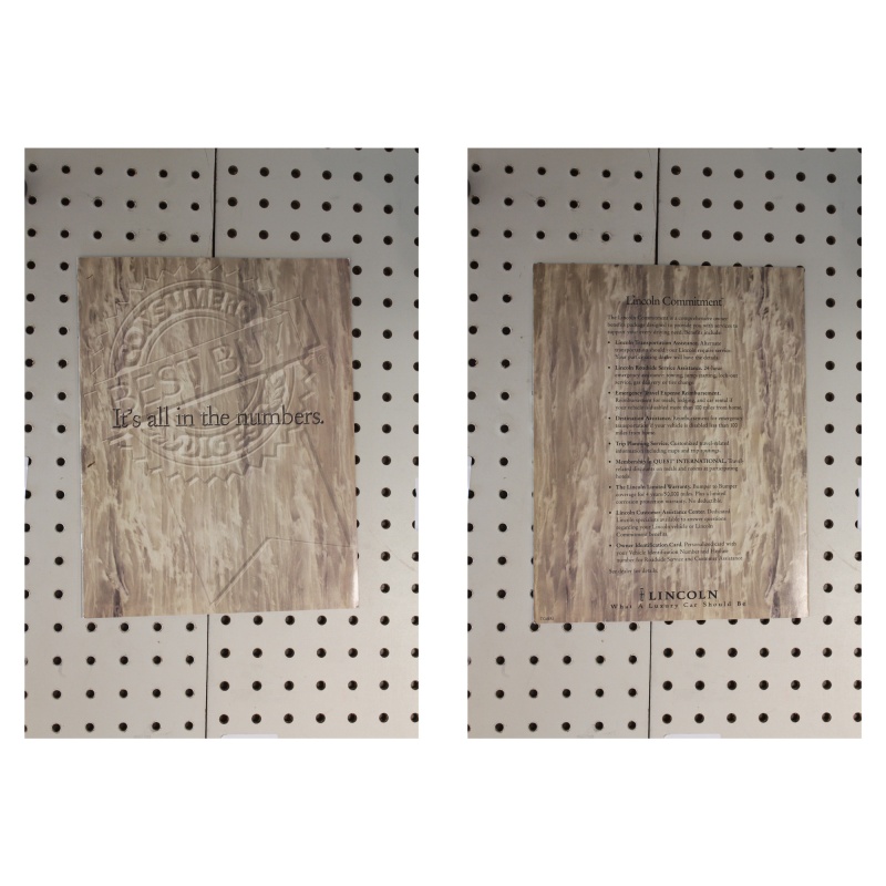 1996 Lincoln Town Car Brochure Its all in the numbers