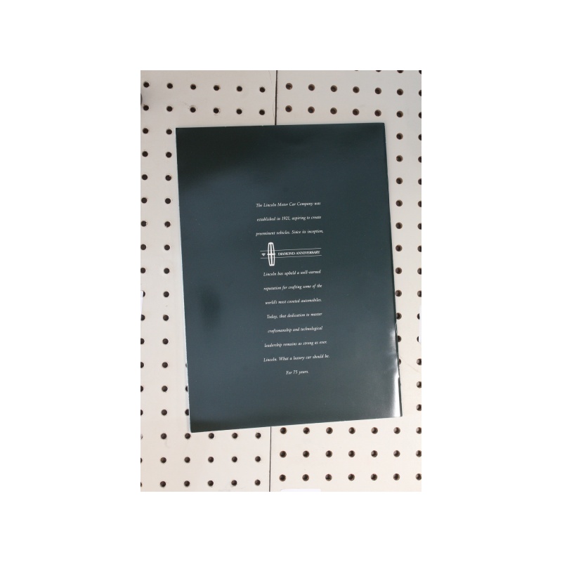 1996 Lincoln Continental Brochure