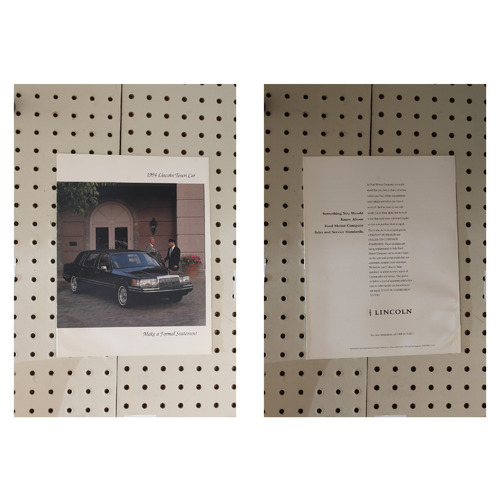 1994 Lincoln Town Car Brochure